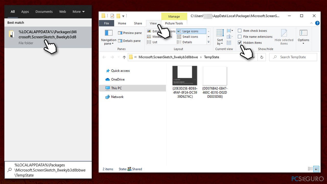 Recortar y Dibujar ¿cómo guardar capturas de pantalla en una