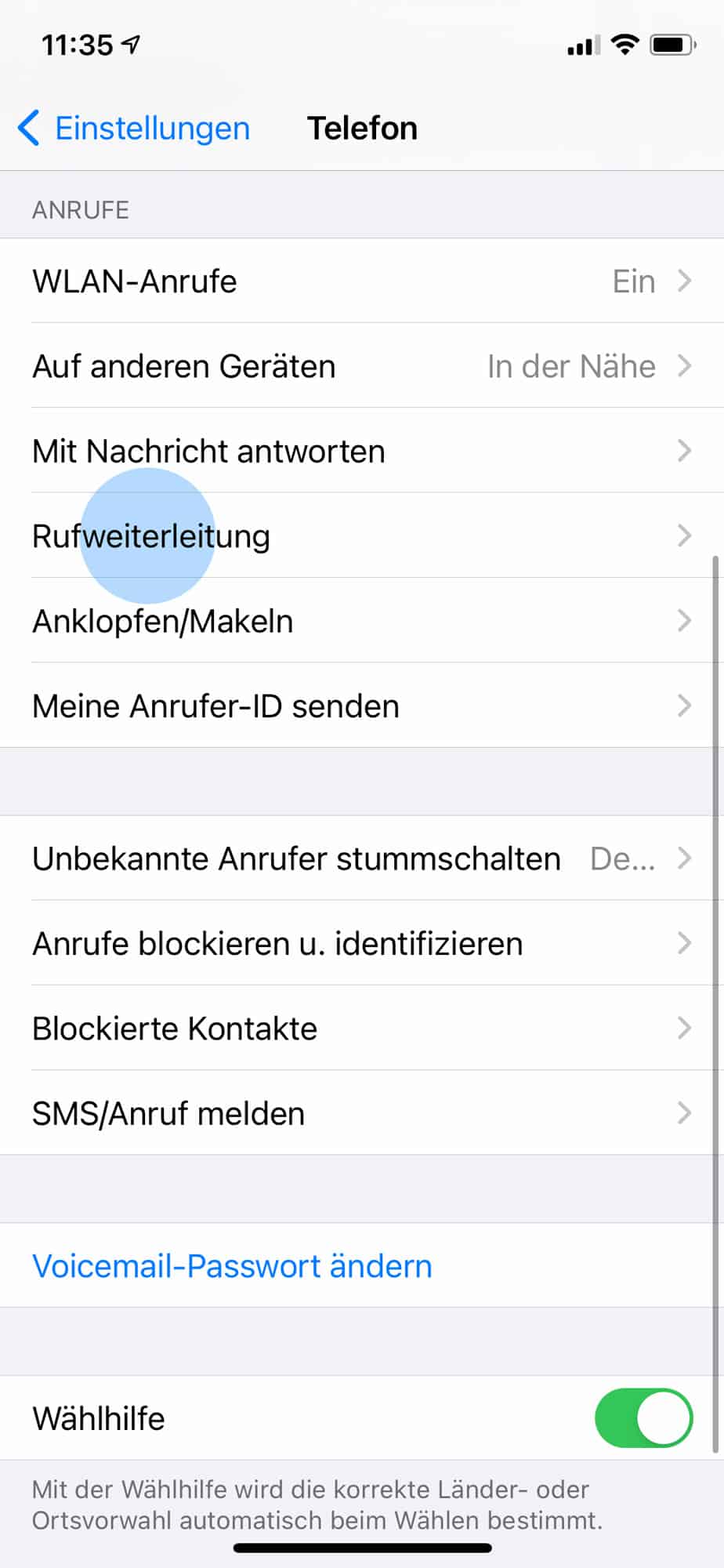 Anrufweiterleitung iPhone Rufumleitung wenn Handy aus! PCShow.de