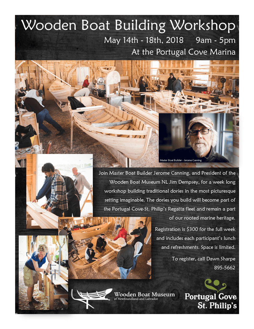 Register Now for Wooden Boat Building Class Town of Portugal Cove