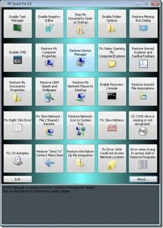 XP Quick Fix – Repair Common Windows XP Problems | PCs Place