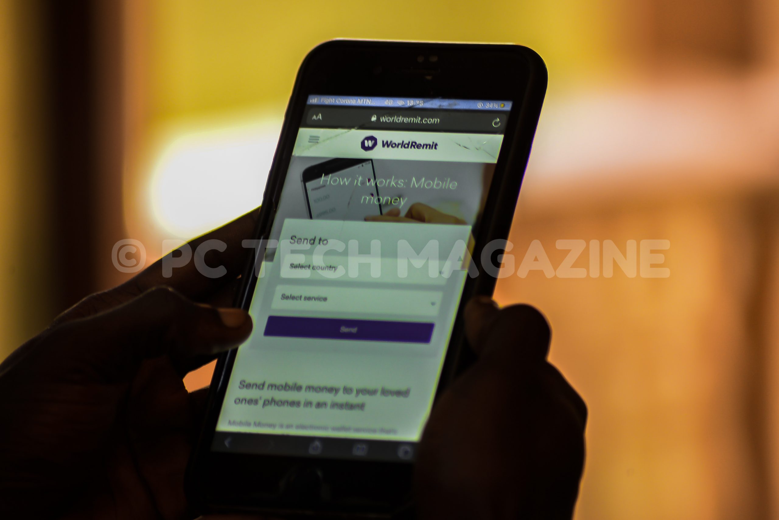 Sending Money to MTN Mobile Money Wallet via WorldRemit