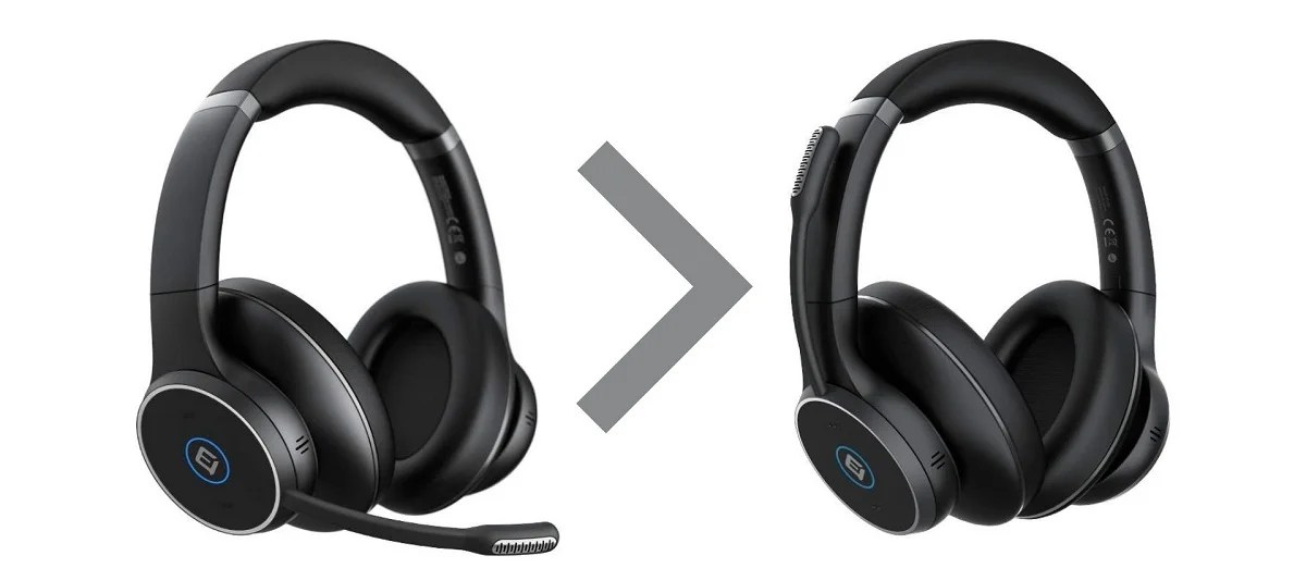 脱着&ボタン&マイク移動でミュートできるヘッドセット「eMeet HS100」をレビュー！[PR] パソコンの教科書