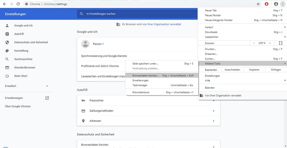 Cache in Google Chrome löschen PCtipps.de