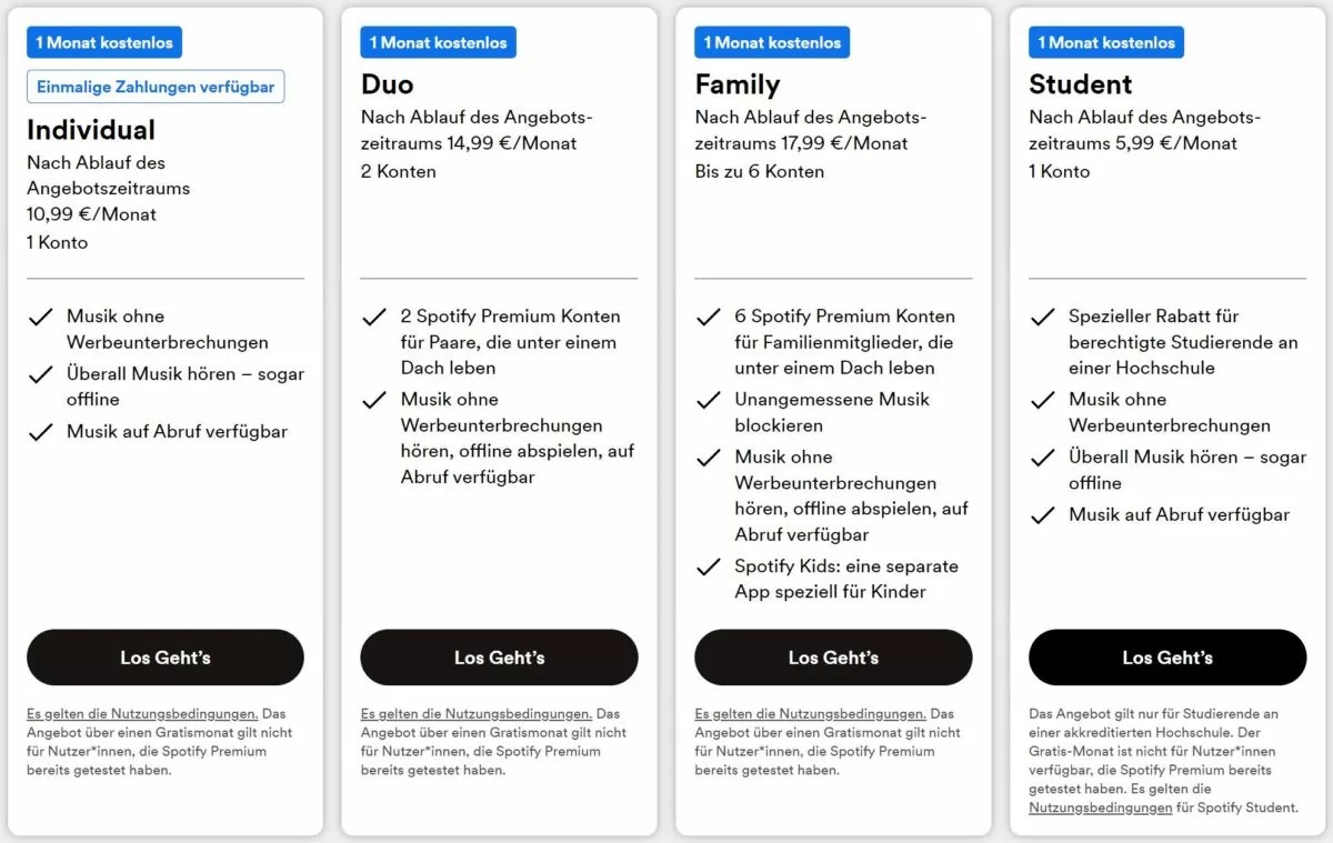 Spotify auch für deutsche Abonnenten jetzt teurer