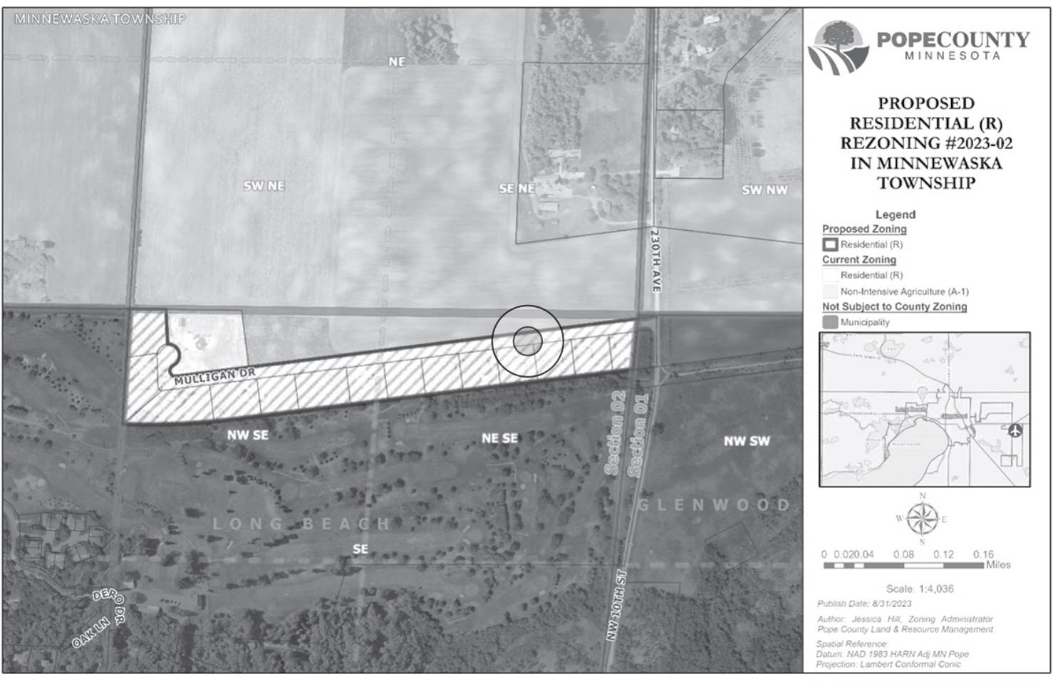 NOTICE OF INTENT TO AMEND THE POPE COUNTY OFFICAL ZONING MAP Pope