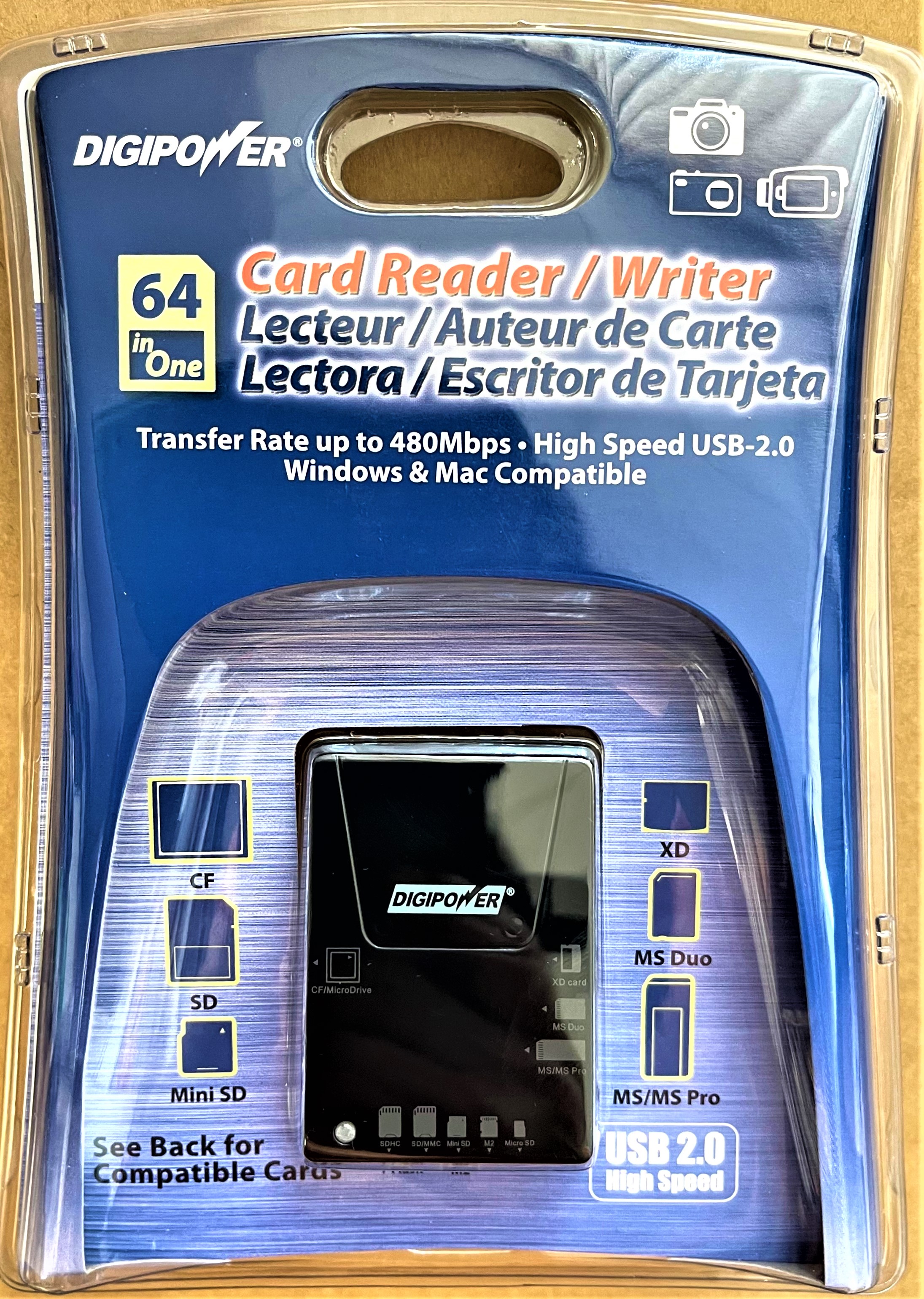 Buy Digipower 64in1 USB 2.0 Card Reader/Writer for CF, SD, Mini SD