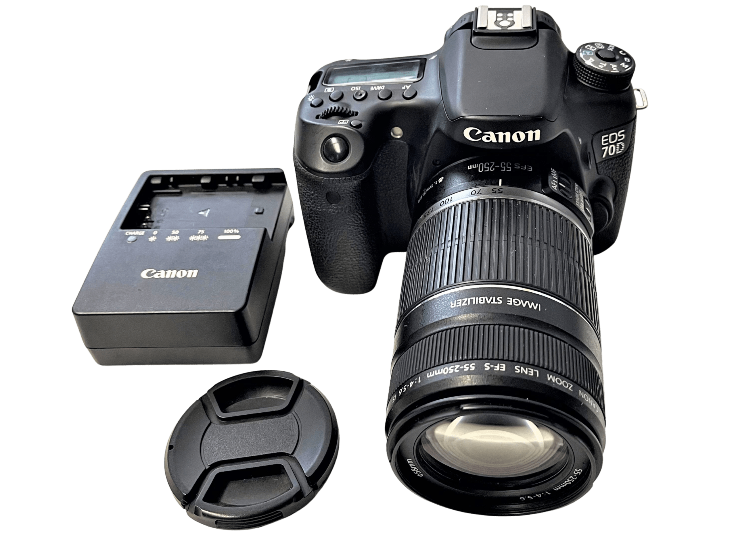 Buy Canon EOS 70D DSLR Camera with EFS 55250 mm f/45.6 IS STM Lens
