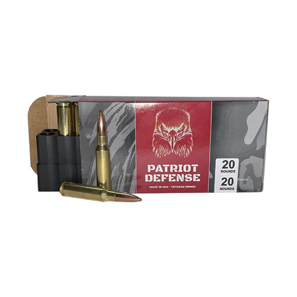.308 Winchester 147 Grain FMJ 20 Round Box Patriot Defense
