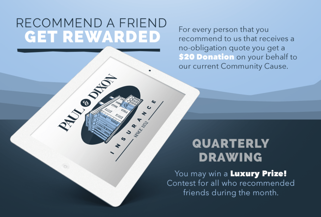 Rewards Program Paul & Dixon Insurance New Bedford, MA