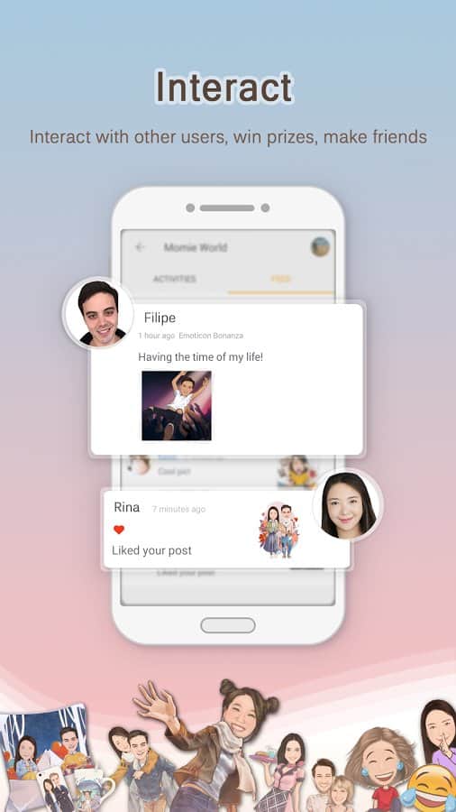 MomentCam Cartoons & Stickers скачать 3.3.8 APK на Android