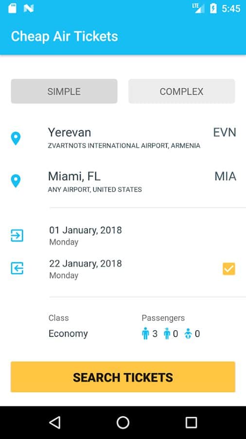 Cheap Air Tickets скачать 1.0.1 APK на Android
