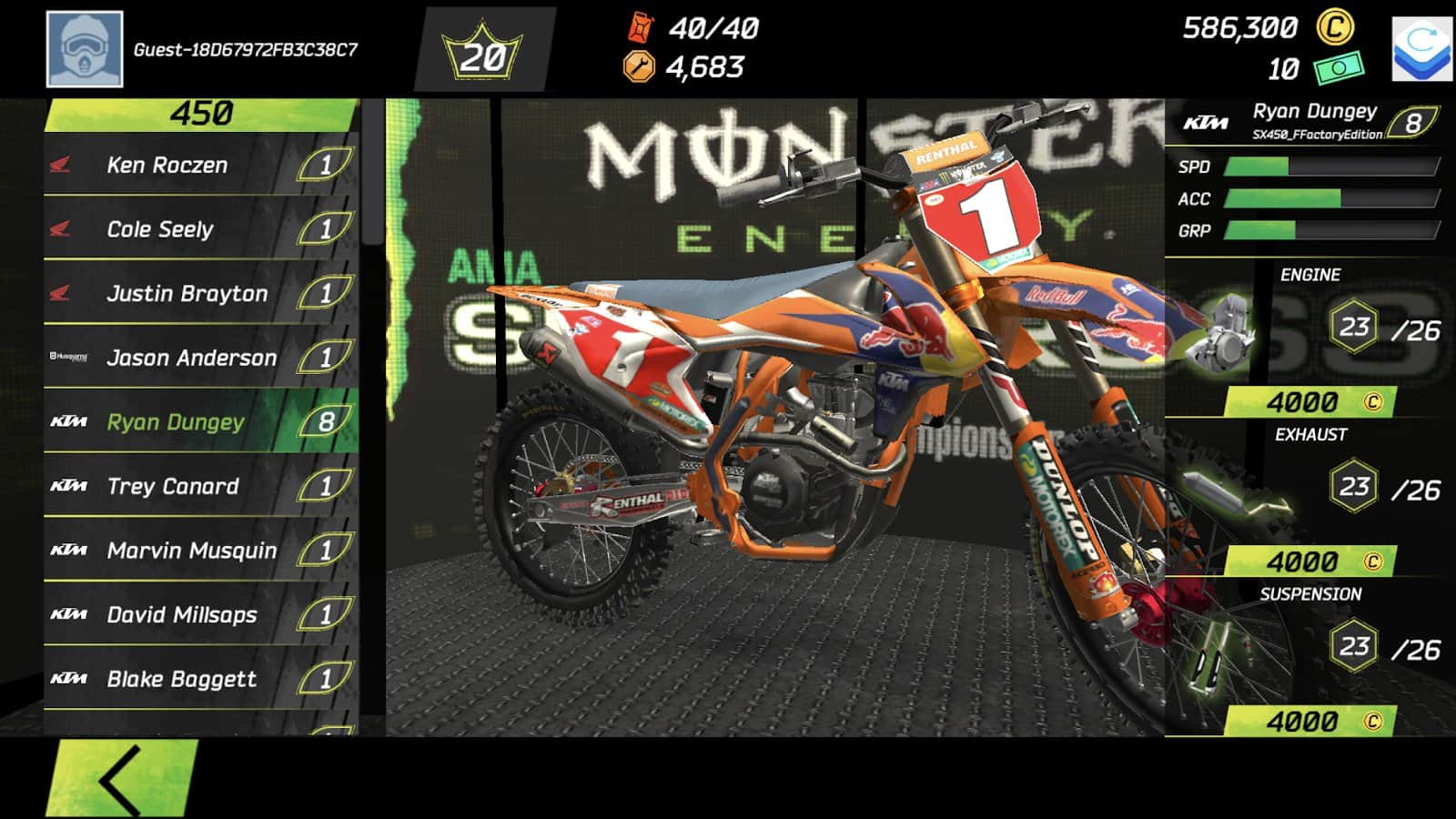 Monster Energy Supercross Game скачать 1.5.5 APK на Android