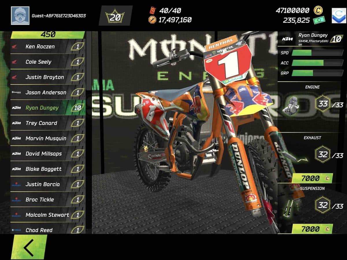 Monster Energy Supercross Game скачать 1.5.5 APK на Android