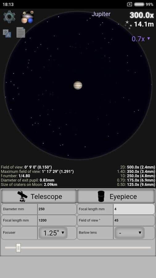 Telescope calculator скачать 1.1.0 APK на Android