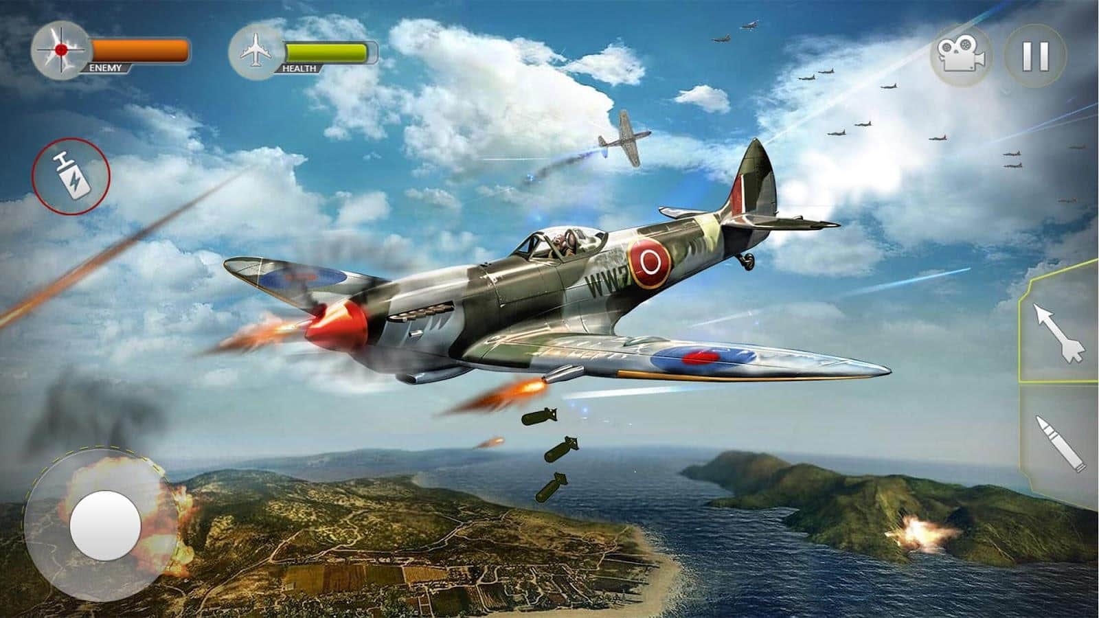 Airplane Fighting WW2 Survival Air Shooting Games скачать 1.3 (Мод