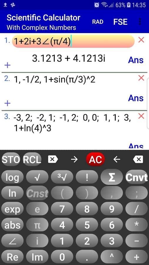Scientific Calculator Complex Number Calculator скачать 1.3.2 APK на