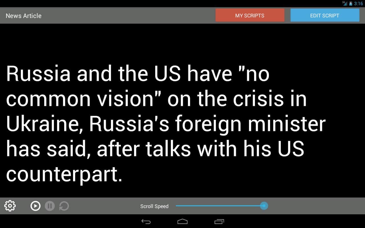 Teleprompter Pro скачать 1.0.13 APK на Android