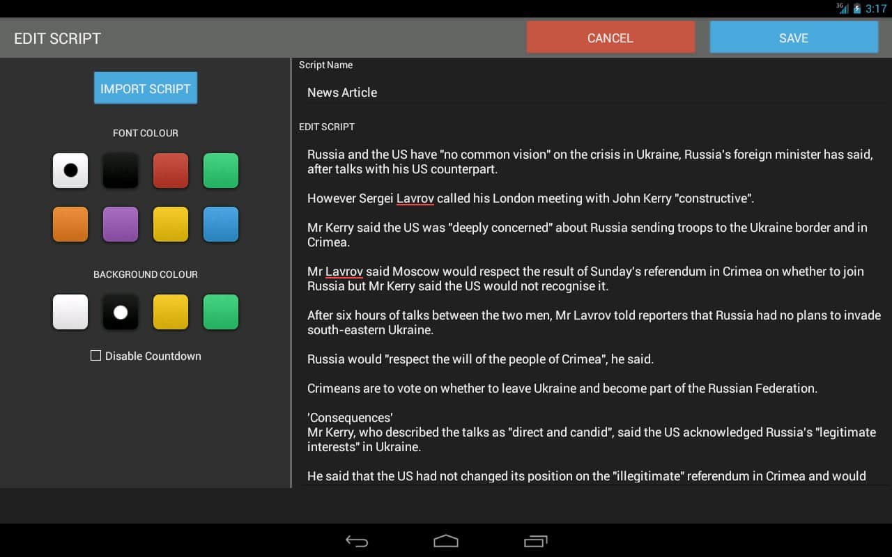 Teleprompter Pro скачать 1.0.13 APK на Android