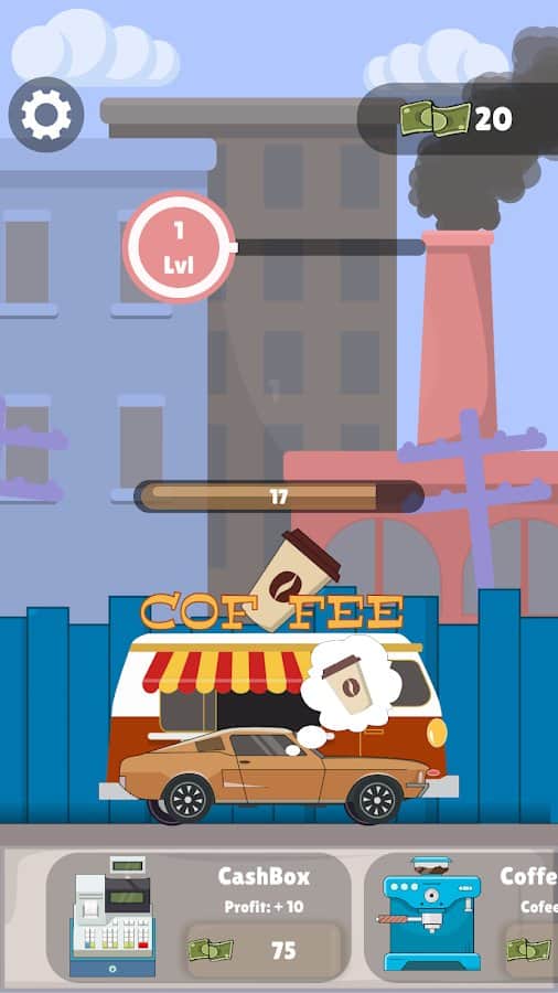 Idle Coffee Maker Coffee Van Simulator Clicker скачать 1.1.3 APK на