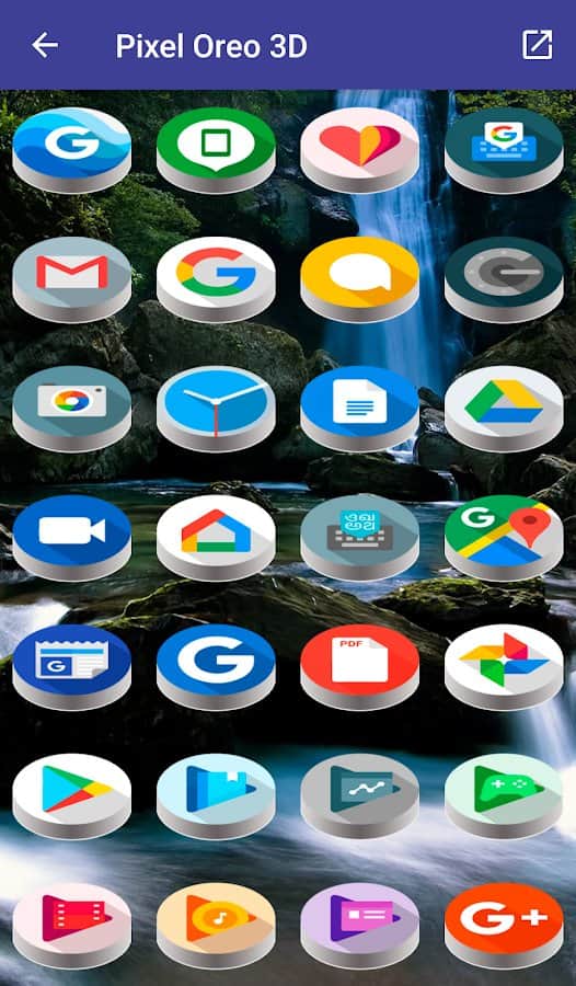 Pixel Pie 3D Icon Pack v4.5.9 APK for Android