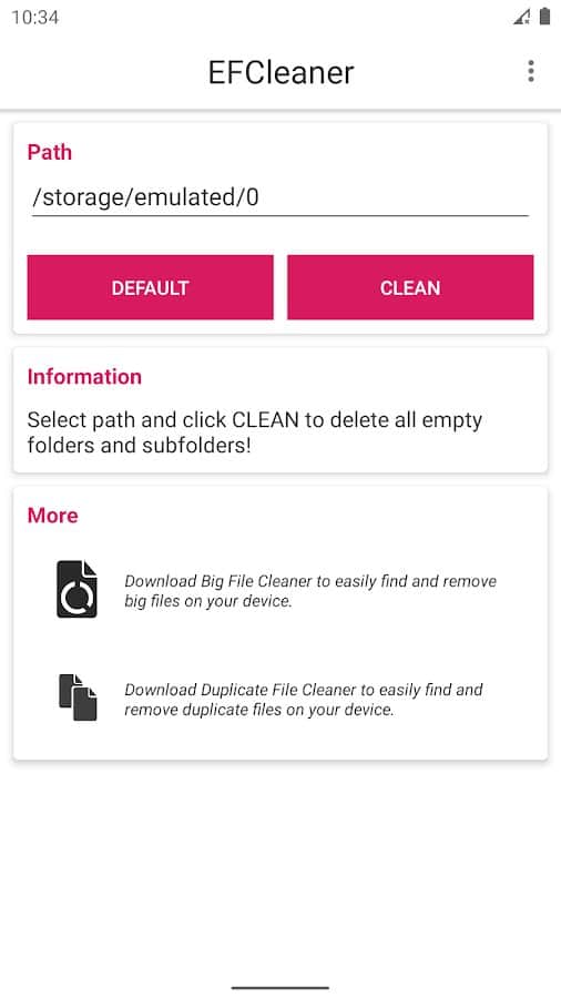 Empty Folder Cleaner Clean your device v4.1 APK for Android