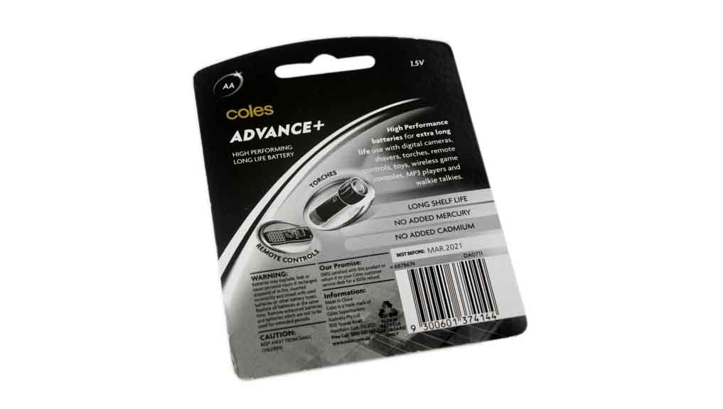 Coles Advance + Review Disposable battery CHOICE