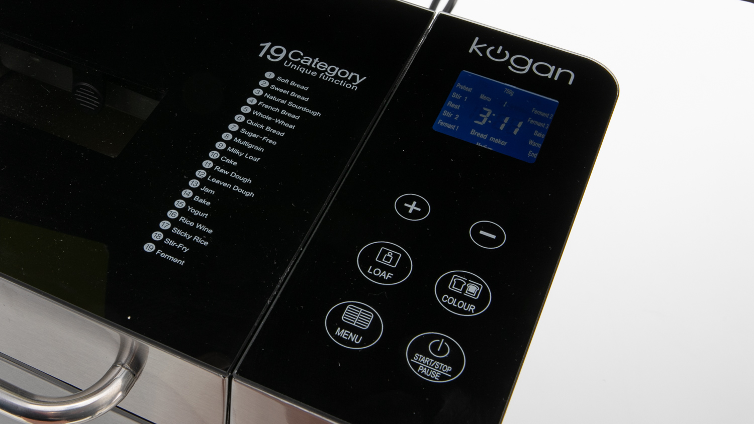 Kogan Breadmaker KAPRMBRDMKA Review Breadmaker CHOICE