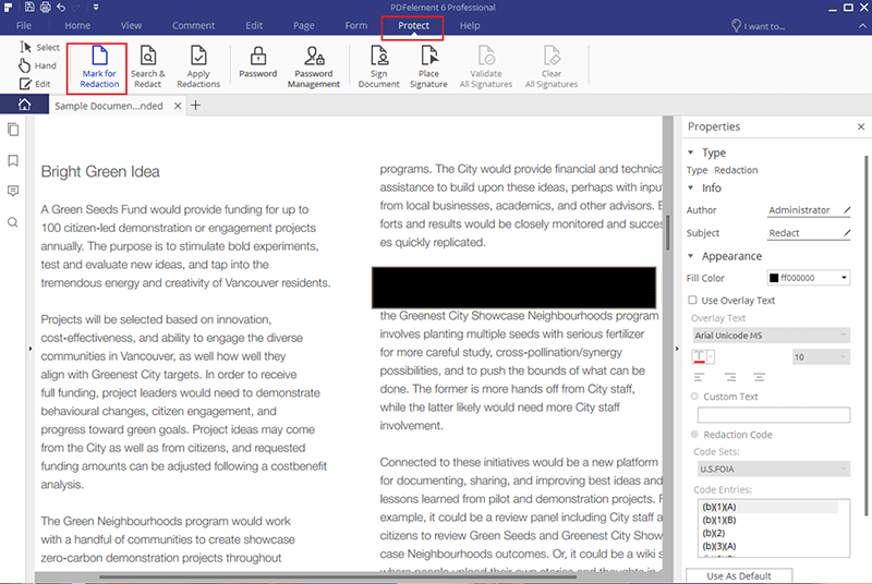 Redact your PDF Files with AvePDF Online Tools