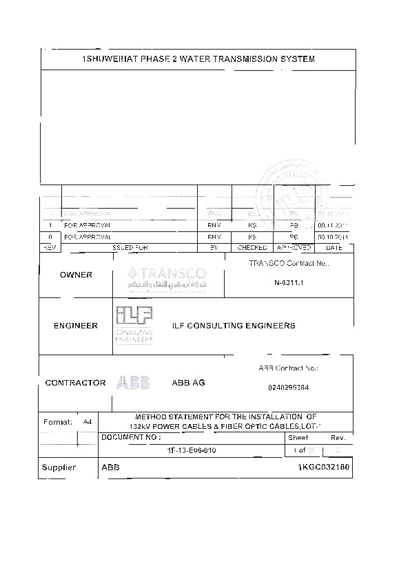METHOD STATEMENT FOR WIRES AND CABLES.