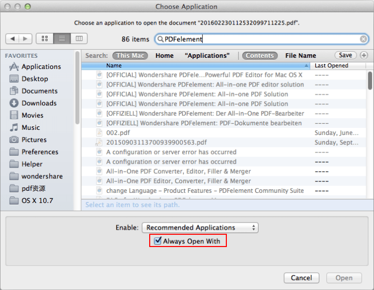 How Do I Set PDFelement As the Default Program to Open PDF Files?