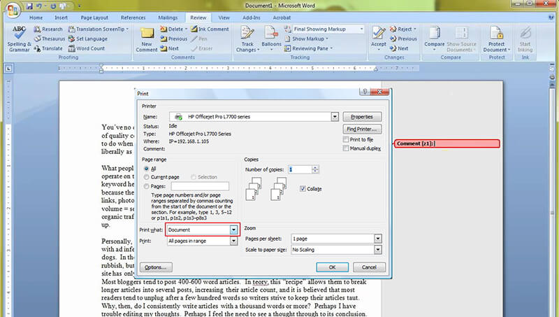 Print a document in Word Microsoft Support