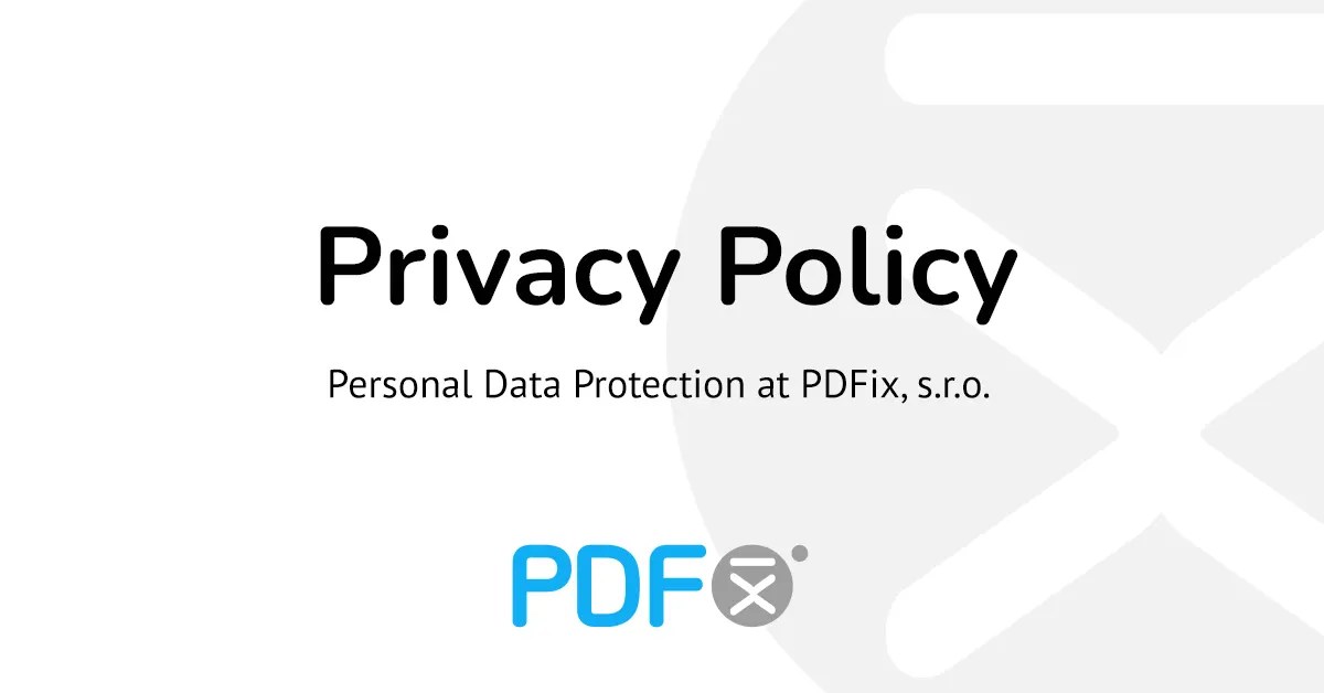 Privacy Policy pdfix.io
