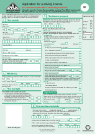 DVLA D1 Form: Download D1 Driving License Application | PDFLiner