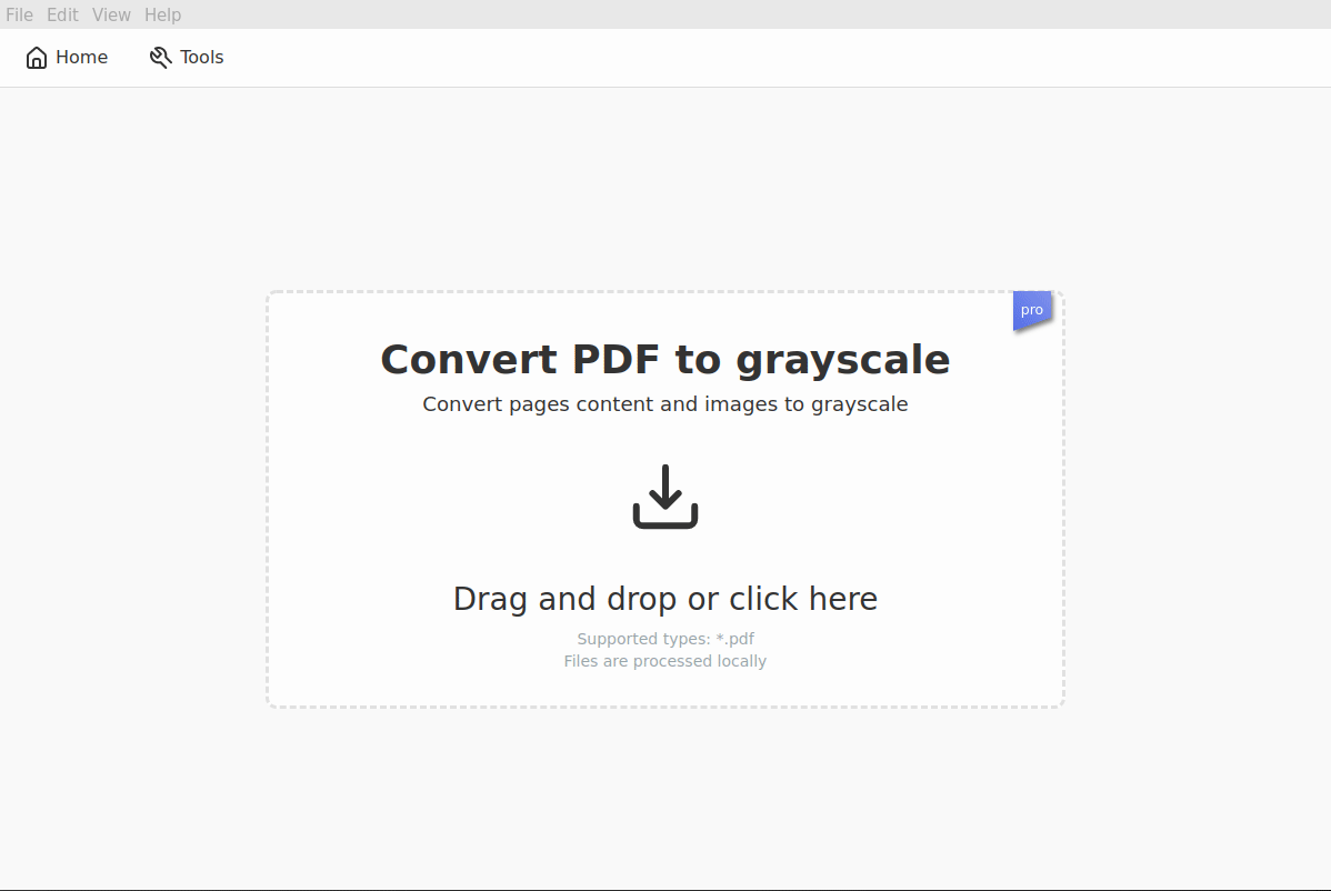 PDF to black and white Convert PDF files to grayscale PDFsam Visual