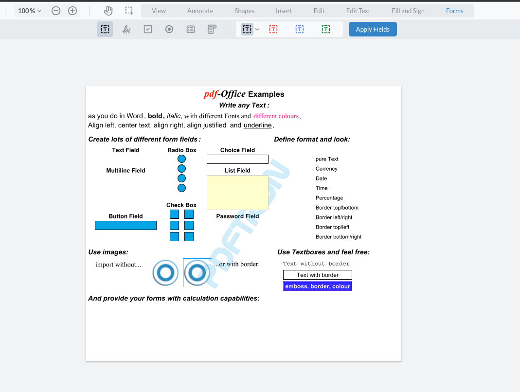 Build Form Fields using JavaScript Apryse Documentation