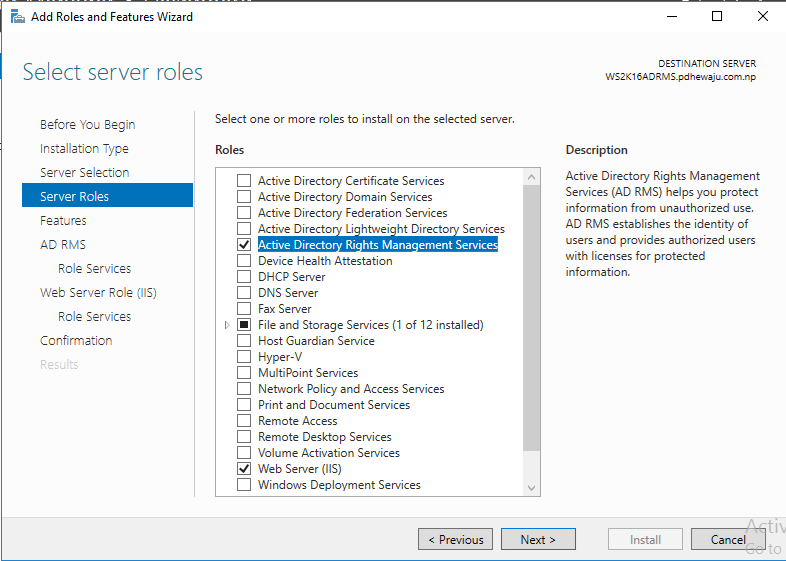 [Step by Step] Installing and configuring Active Directory Rights Management Service 2016 Aerrow