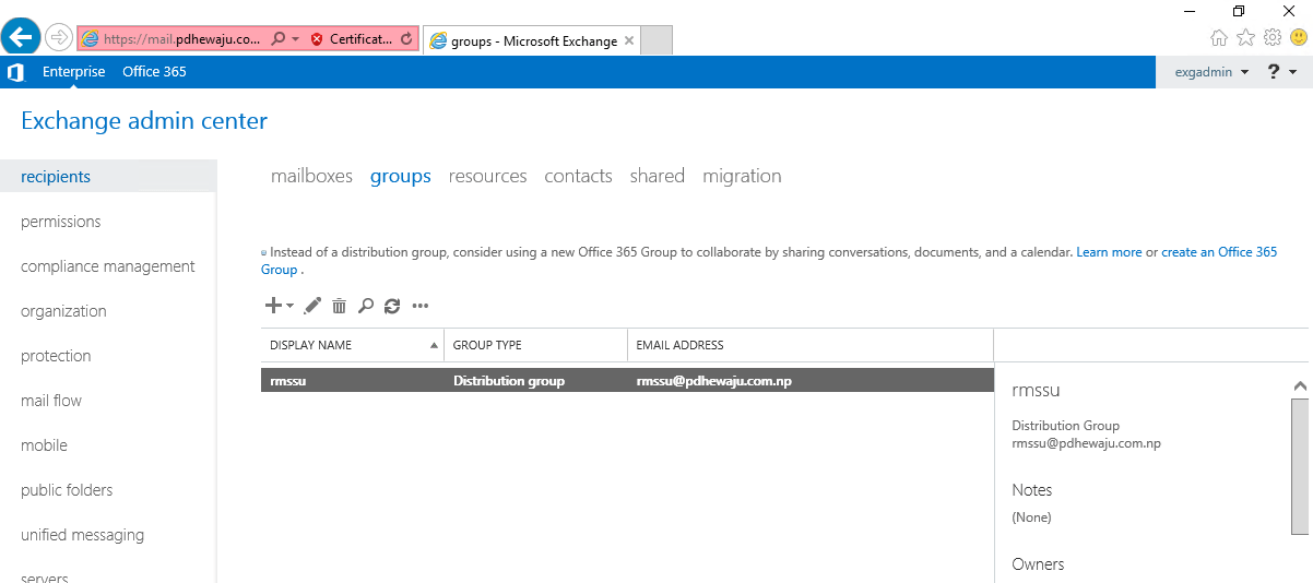 [Step by Step] Configuring AD RMS for Exchange 2016 Aerrow