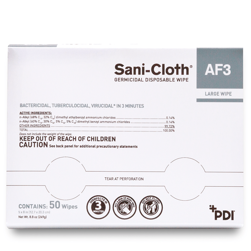 SaniCloth® AF3 Germicidal Disposable Wipe PDI Healthcare