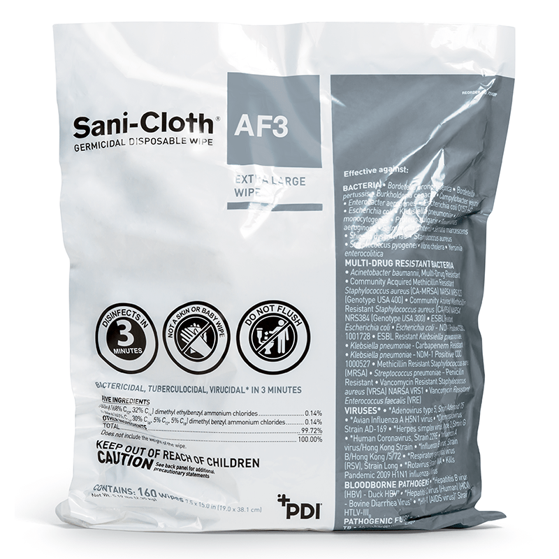 SaniCloth® AF3 Germicidal Disposable Wipe PDI Healthcare