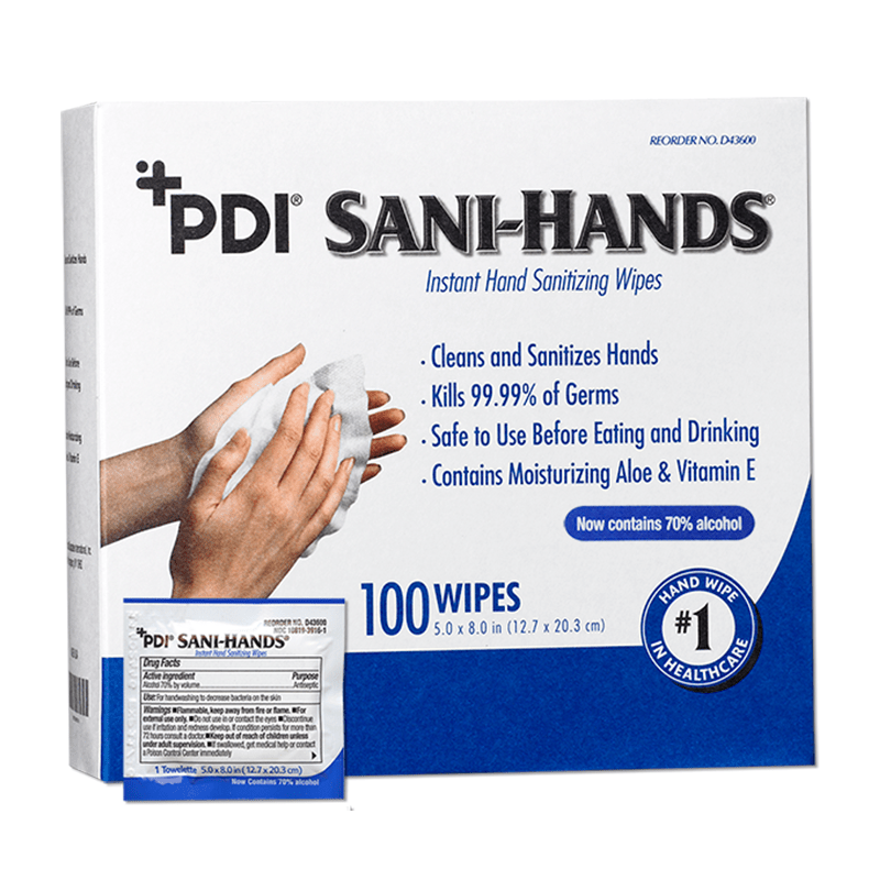 SaniHands® Instant Hand Sanitizing Wipes PDI Healthcare