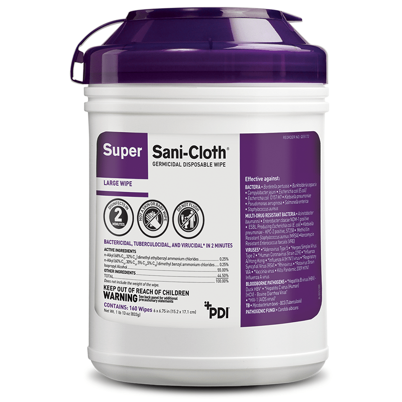 Super Sani-Cloth® Disinfecting Wipes (Spanish) - PDI Healthcare