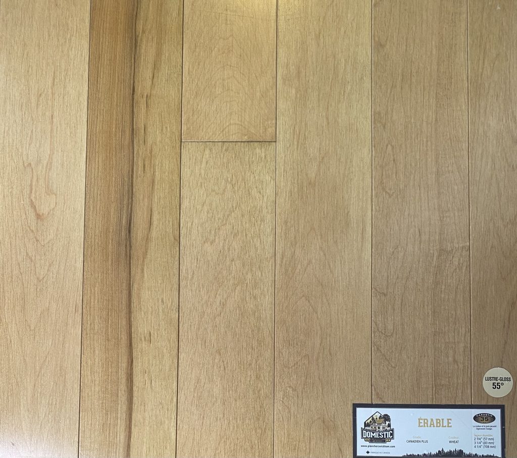 ÉRABLE 4 1/4 WHEAT CANADIEN+ (7.40PI2) Plancher Direct