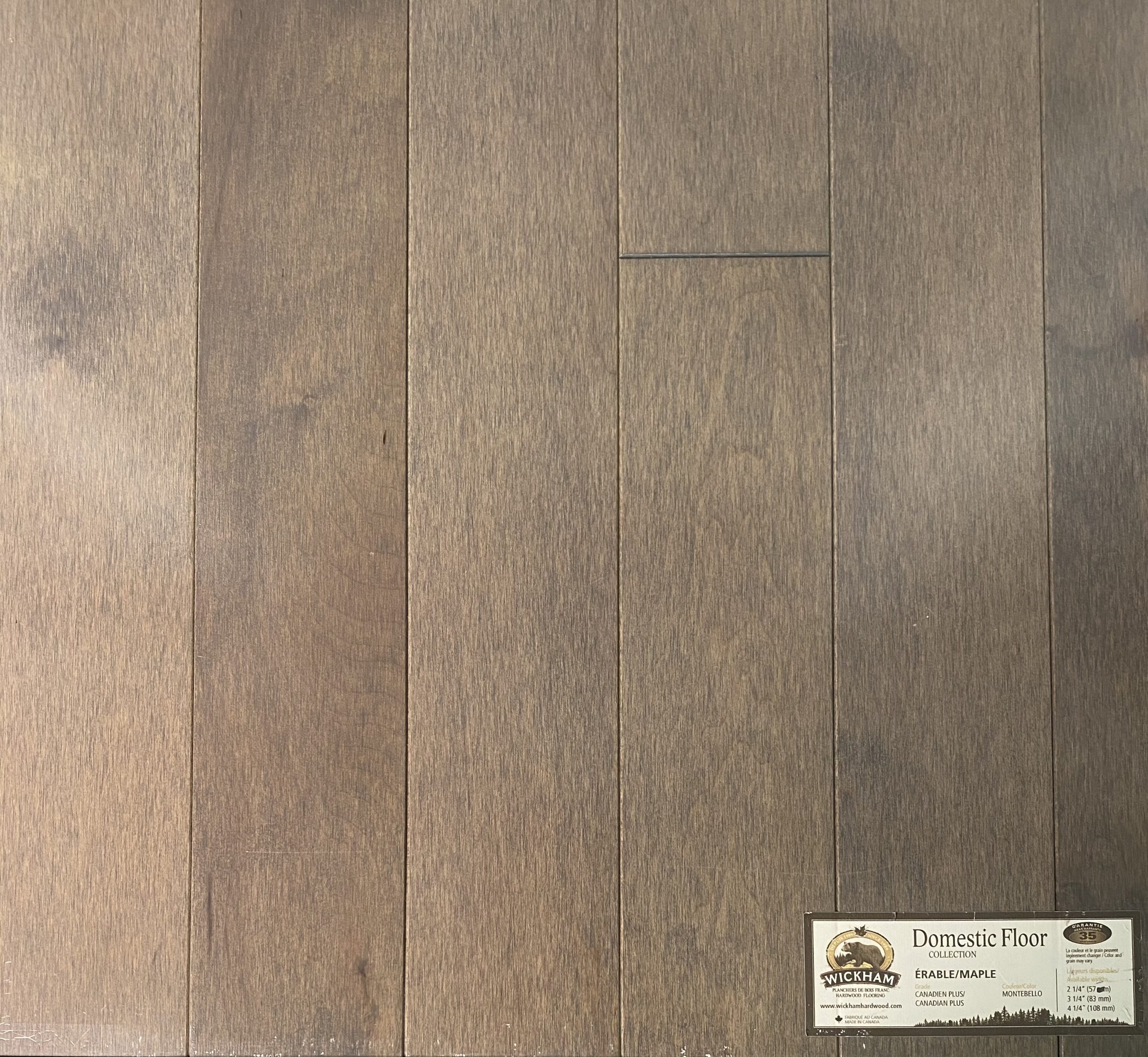 ERABLE MONTEBELLO 4 1/4 CANADIEN+ (7.40PI2) Plancher Direct