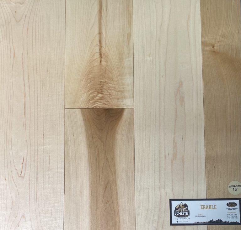 ERABLE NATUREL 4 1/4 CANADIEN+(7.40pi2) Plancher Direct