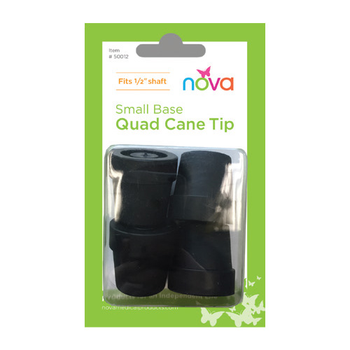 Rubber Tips for Large Quad Cane Black 4ct PDL Pharmacy