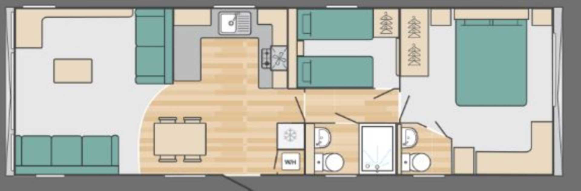 2 bedroom caravan for sale, Swift Margaux, Ladram Bay Holiday, Otterton
