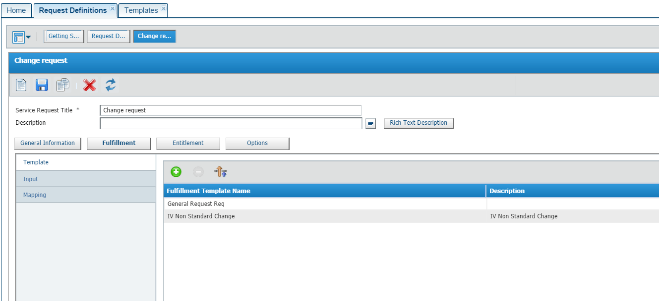 Invoke A Change Request Template As Part Of A Service Request | Remedyforce