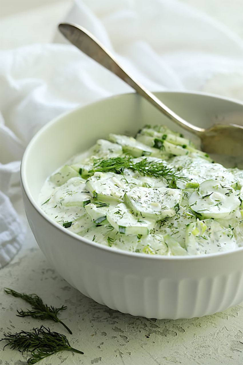 Yogurt Ranch Cucumber Salad PD Recipes My Favorite Meals Shared