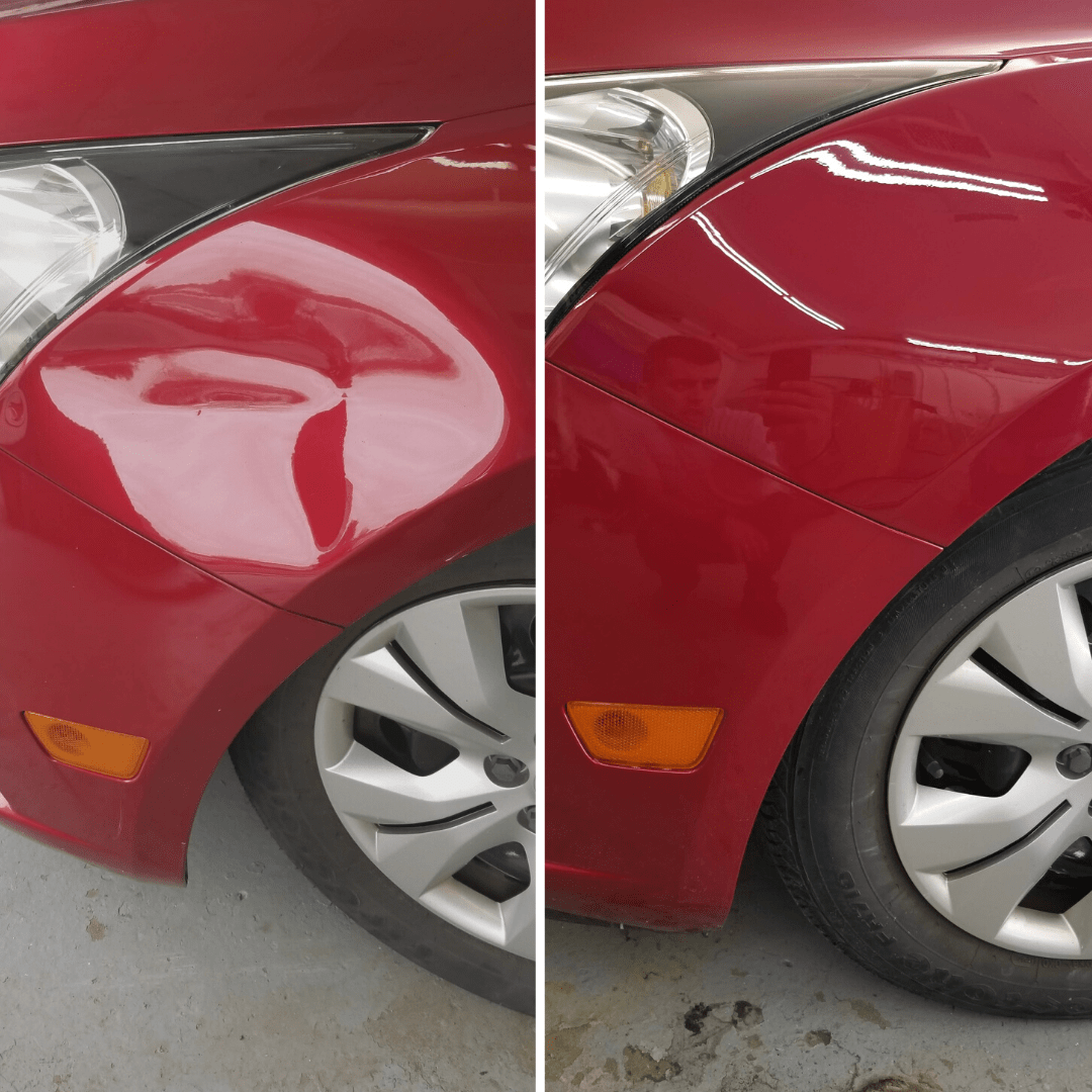 Before/After Paintless Dent Repair Services & Detailing