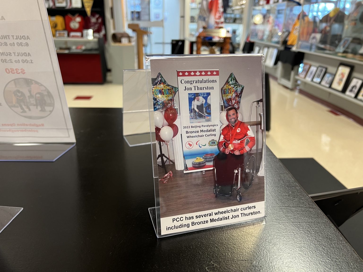 Peterborough Curling Club Display at the Hall! Peterborough and